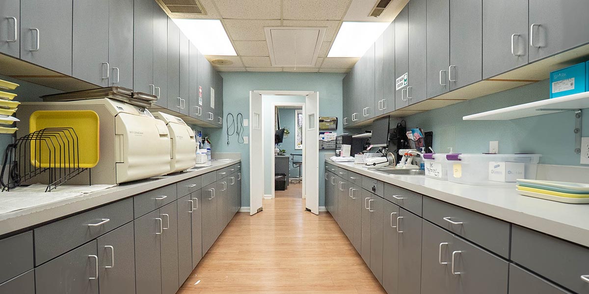 Inside the dental lab of Whiteville Family and Cosmetic Dentistry.